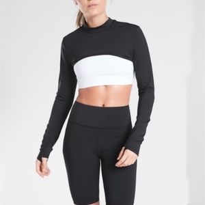 Athleta Eclipse Shrug Black Long-Sleeve